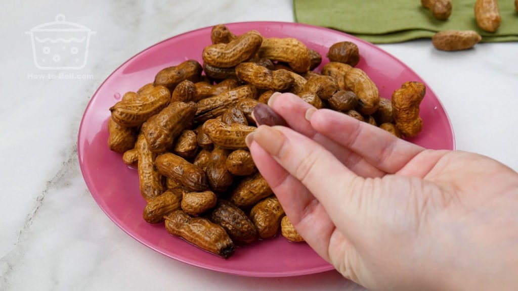 remove the shells from the peanuts