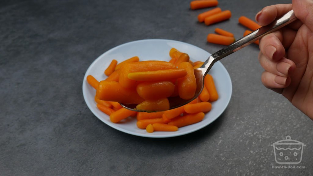 boiled baby carrots