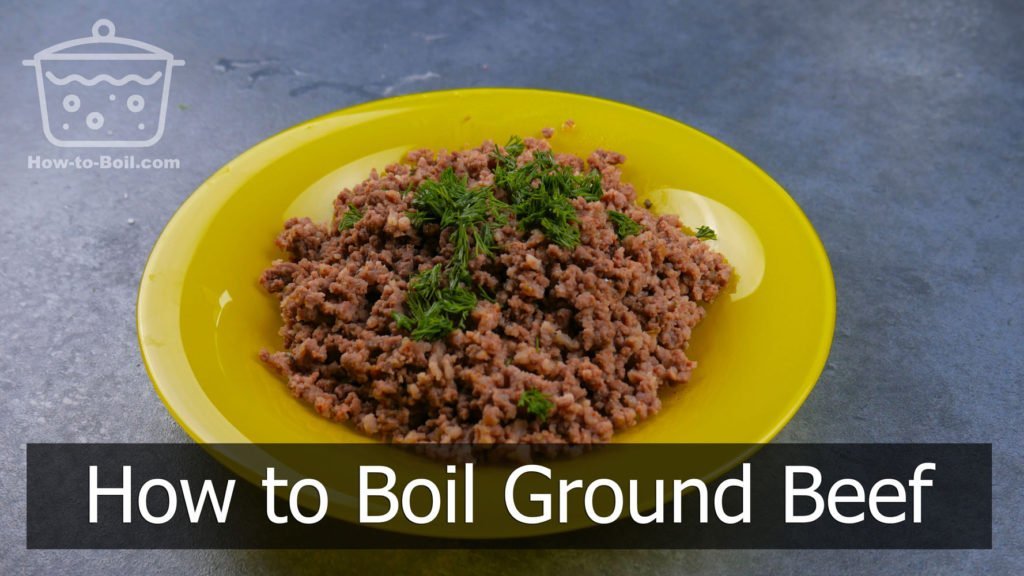 how to boil ground beef