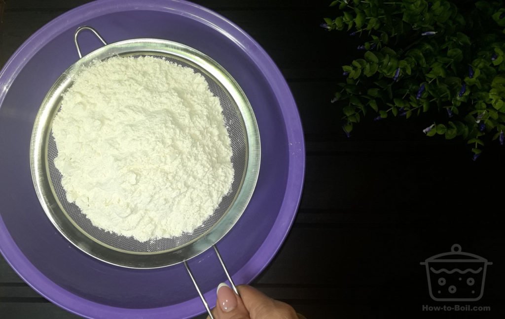 sieve flour into a bowl