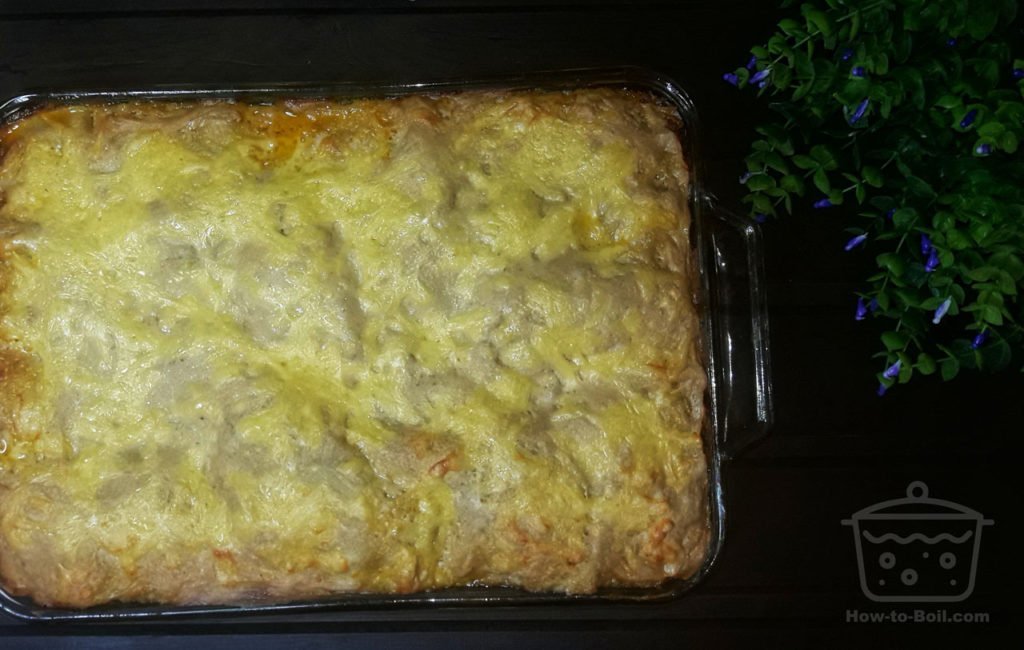 bake lasagna in the oven