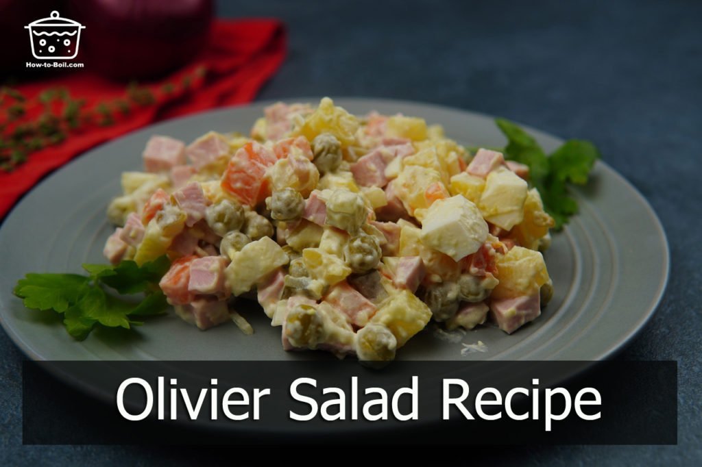 2,600+ Russian Traditional Salad Olivier With Vegetables And Meat