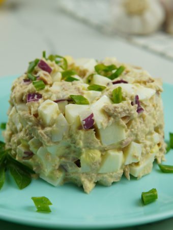  tuna salad with hard boiled eggs