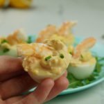 stuffed eggs with shrimp